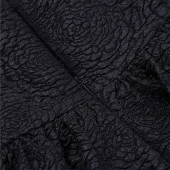 LIKE NEW✨woman black dress vintage sleeve sweetheart dress panel🩸✨ size L♥️ - Picture 8 of 11